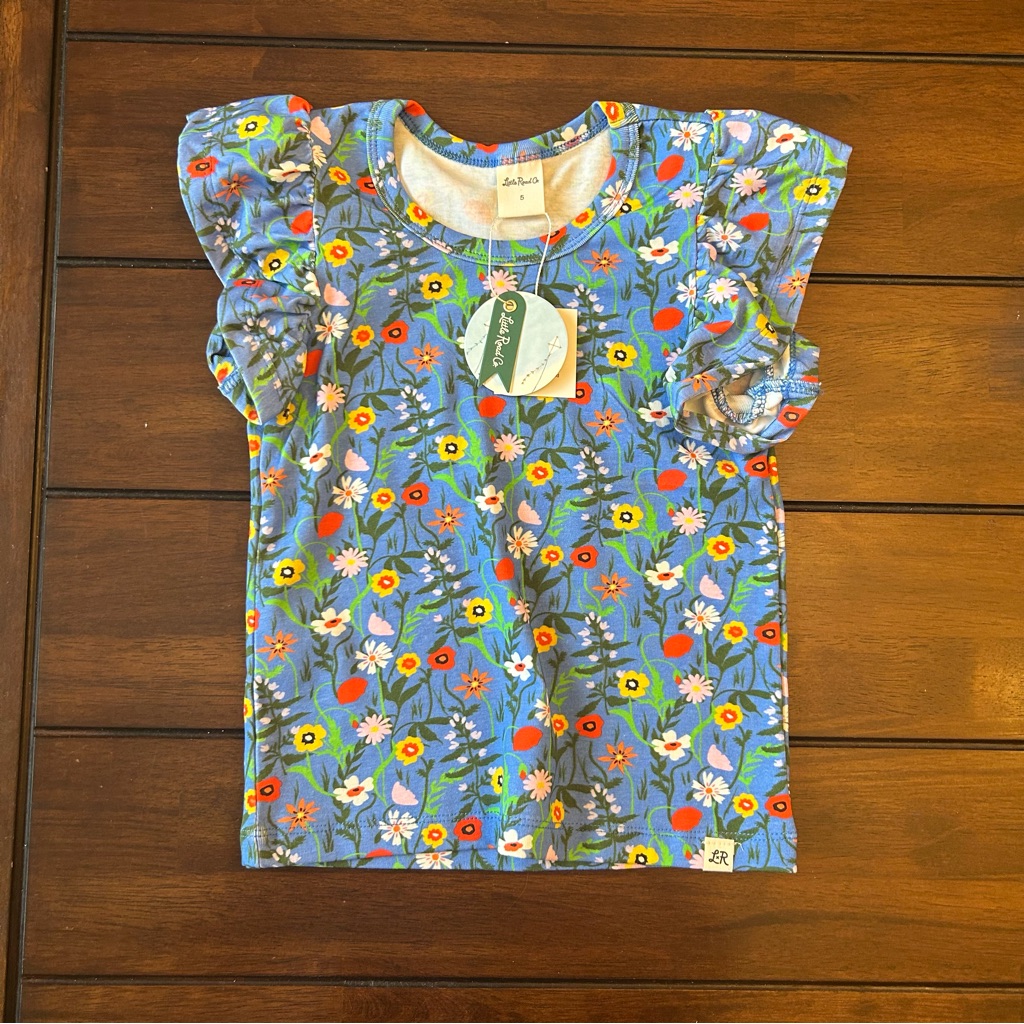Little Road Co. Wonder Floral Flutter Top - Size 5 — image 3 of 6